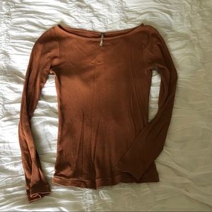 Free People Burnt Sienna Top